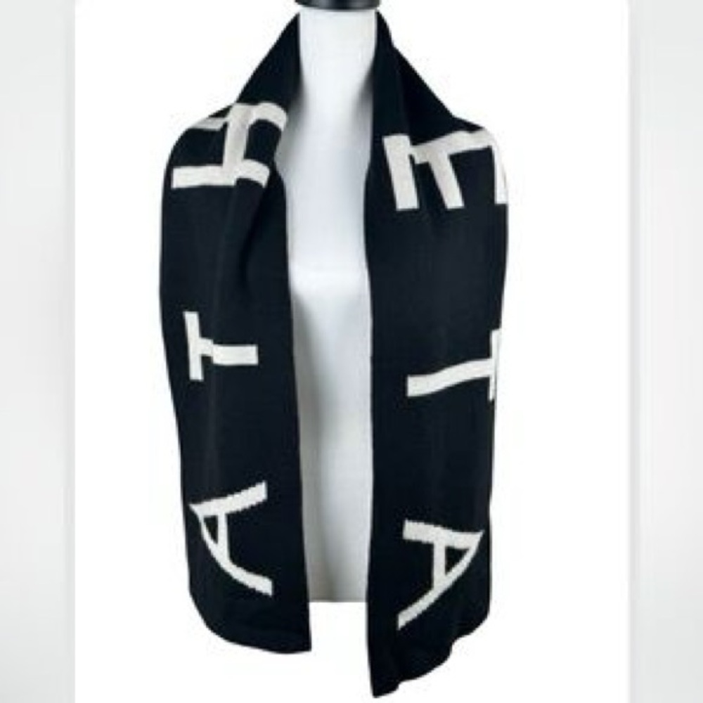 ATHLETA scarf Daily Knit Cashmere Wool Blend Reversible scarf fall winter